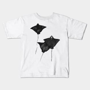 Spotted Eagle Rays Grunge Aesthetic Kids T-Shirt